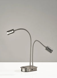 Adesso Eternity LED 2 Arm Desk Lamp With Smart Switch