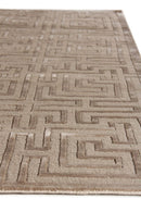 Exquisite Rugs Metro Velvet Handmade Hand-Knotted New Zealand Wool and Viscose  Area Rug