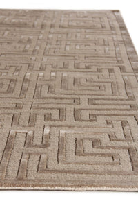 Exquisite Rugs Metro Velvet Handmade Hand-Knotted New Zealand Wool and Viscose  Area Rug
