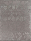 Exquisite Rugs Metro Velvet Handmade Hand-Knotted New Zealand Wool and Viscose  Area Rug