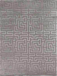 Exquisite Rugs Metro Velvet Handmade Hand-Knotted New Zealand Wool and Viscose  Area Rug