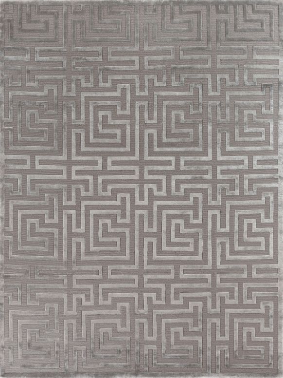 Exquisite Rugs Metro Velvet Handmade Hand-Knotted New Zealand Wool and Viscose  Area Rug
