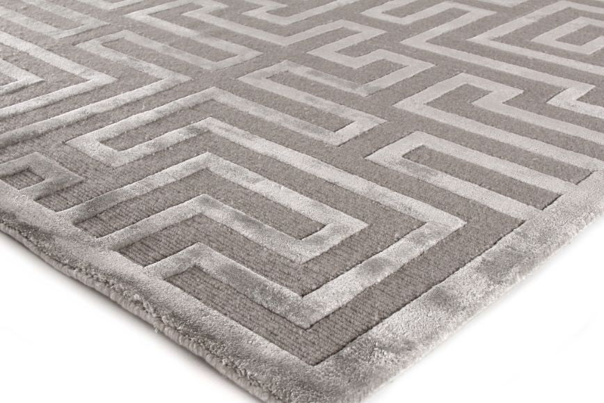 Exquisite Rugs Metro Velvet Handmade Hand-Knotted New Zealand Wool and Viscose  Area Rug