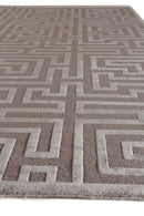 Exquisite Rugs Metro Velvet Handmade Hand-Knotted New Zealand Wool and Viscose  Area Rug