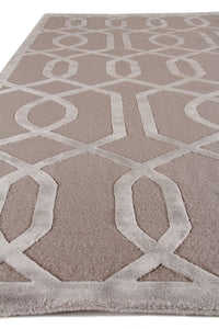 Exquisite Rugs Metro Velvet Handmade Hand-Knotted New Zealand Wool and Viscose  Area Rug