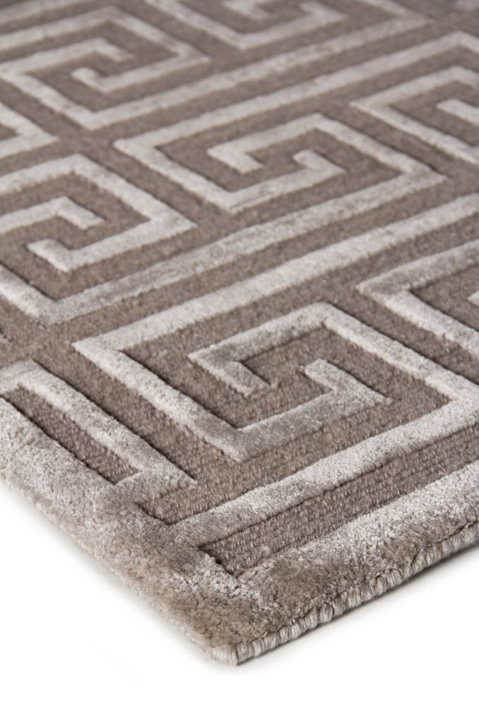 Exquisite Rugs Metro Velvet Handmade Hand-Knotted New Zealand Wool and Viscose  Area Rug
