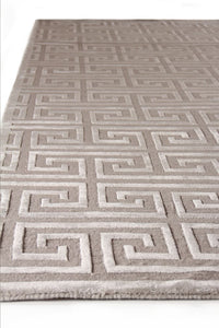 Exquisite Rugs Metro Velvet Handmade Hand-Knotted New Zealand Wool and Viscose  Area Rug