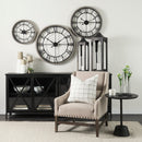 Mercana Poppy I 79x16 Black Metal With Glass Door Sideboard