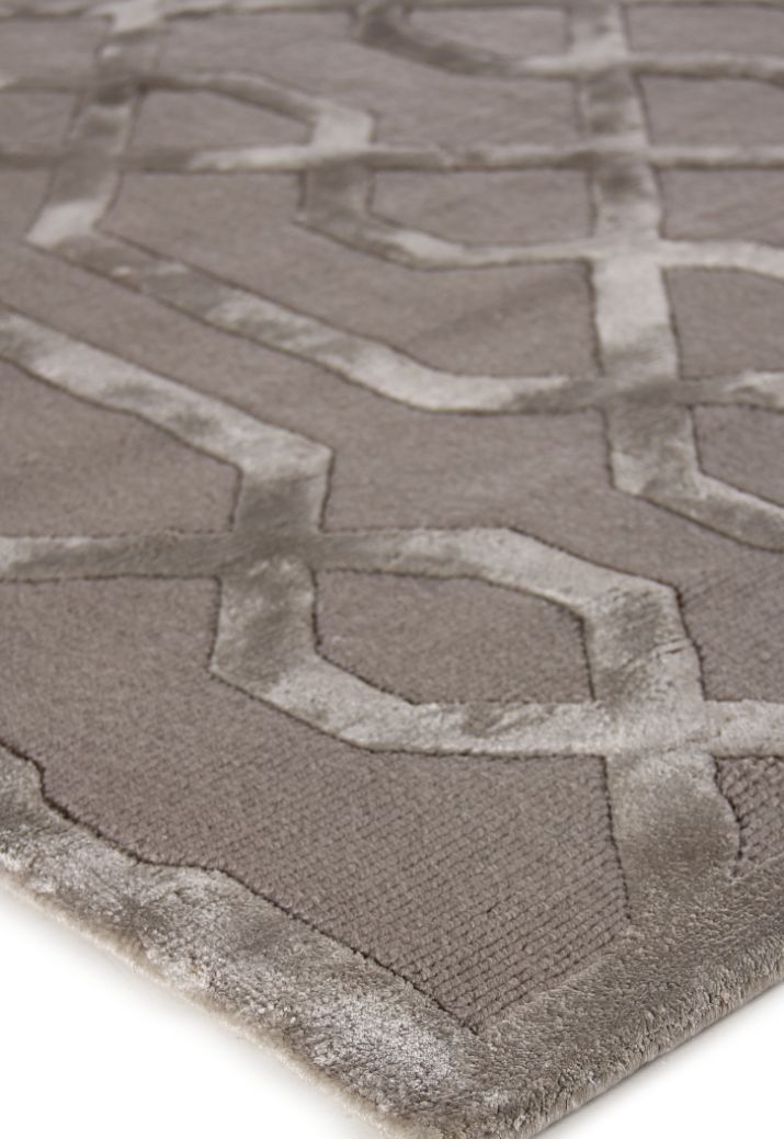 Exquisite Rugs Metro Velvet Handmade Hand-Knotted New Zealand Wool and Viscose  Area Rug