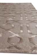 Exquisite Rugs Metro Velvet Handmade Hand-Knotted New Zealand Wool and Viscose  Area Rug