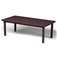 Telescope Casual 42" X 84" Rectangular Marine Grade Polymer Table Top Only With Umbrella Hole