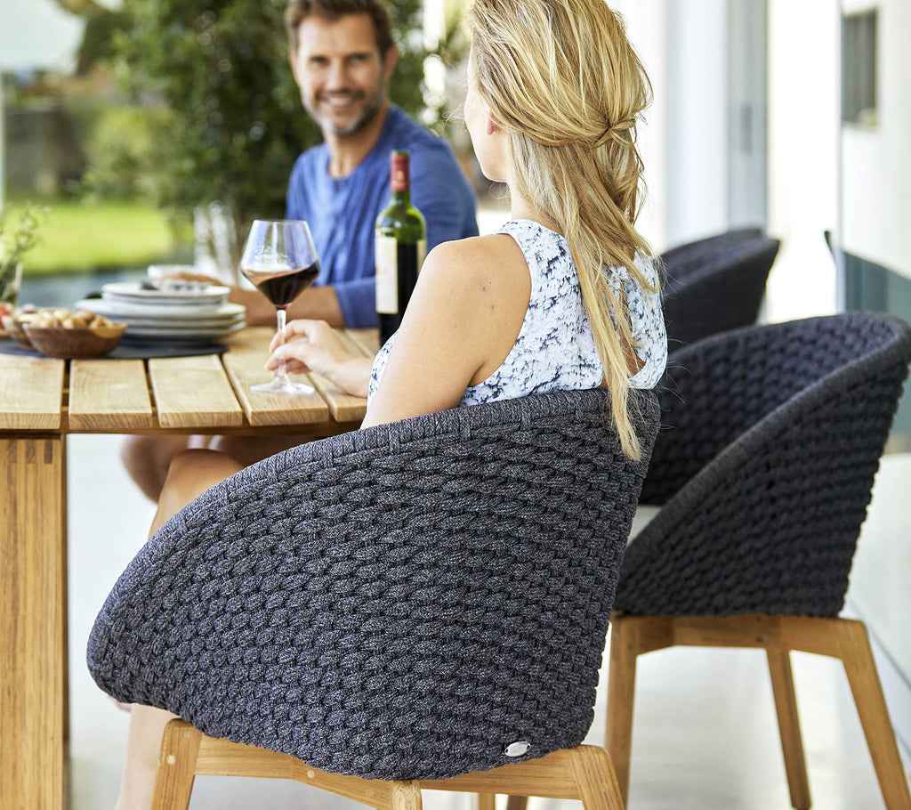 Cane-Line Peacock Chair with Teak Legs