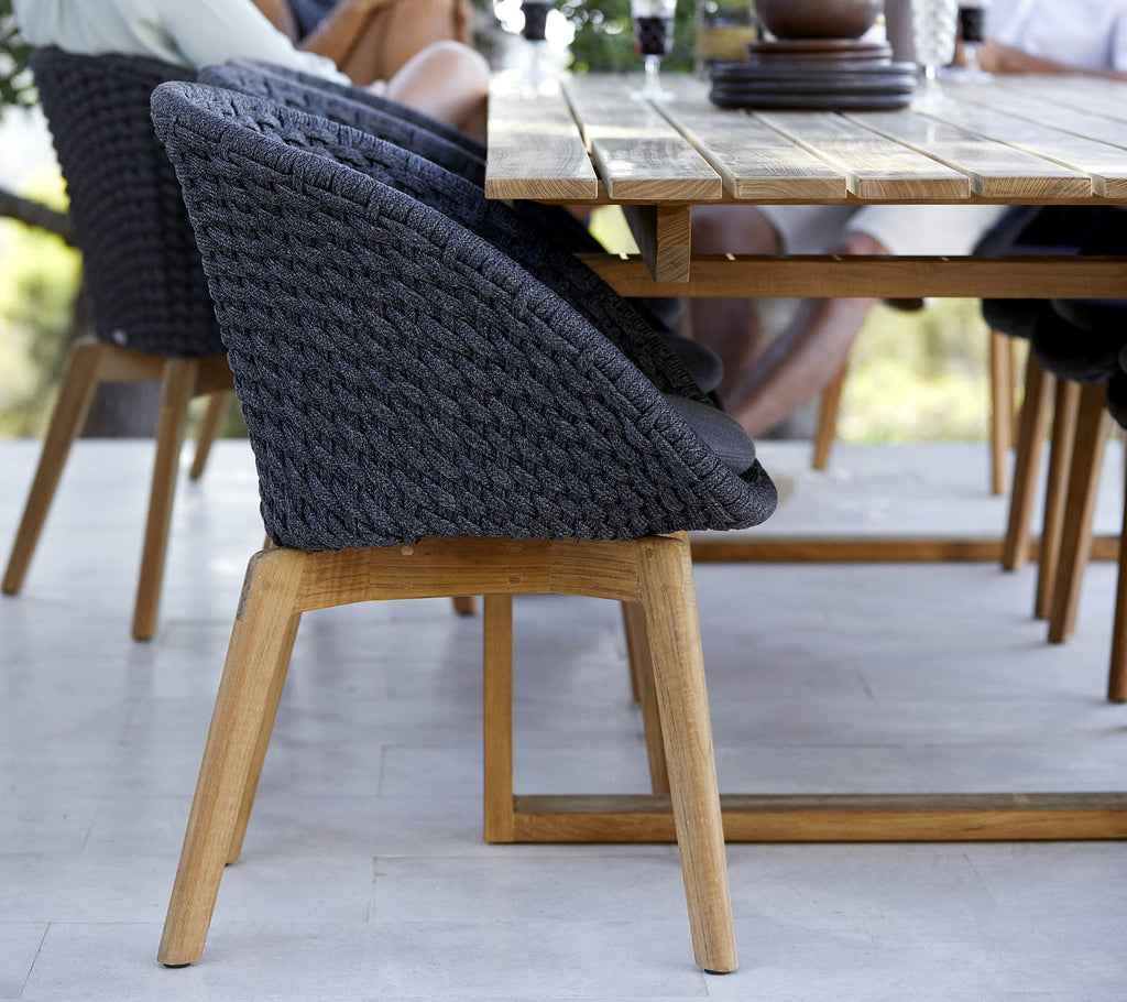 Cane-Line Peacock Chair with Teak Legs