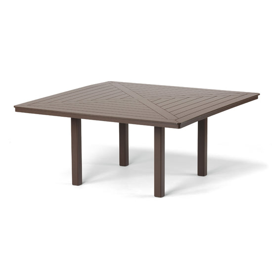 Telescope Casual 64" Square Marine Grade Polymer Table Top Only With Umbrella Hole