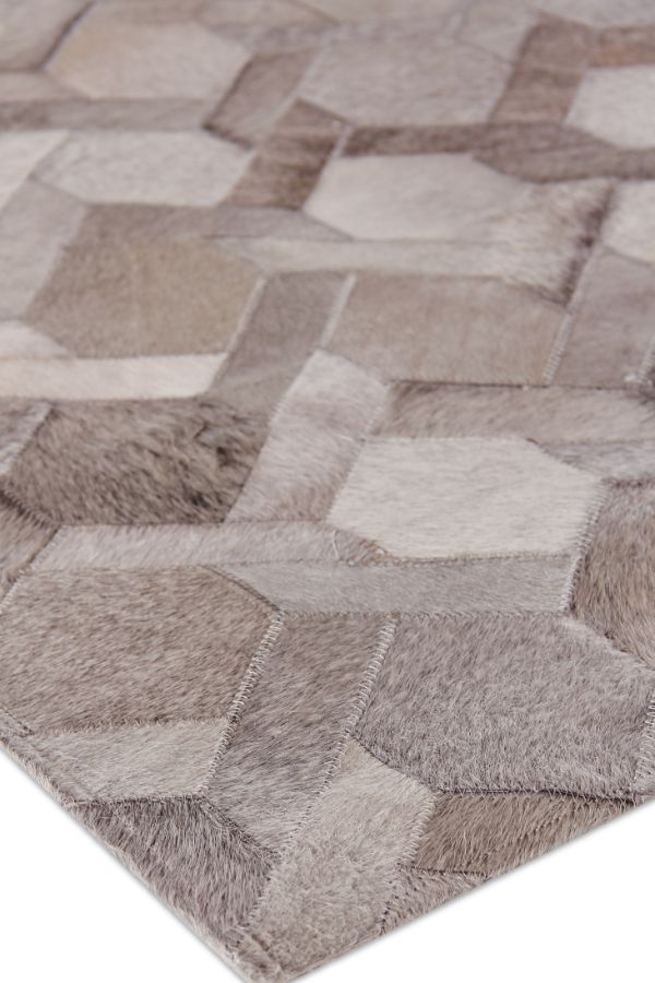 Exquisite Rugs Natural Hide Cowhide Silver Area Rug