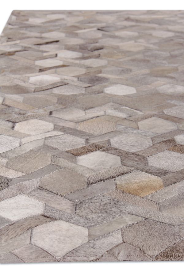 Exquisite Rugs Natural Hide Cowhide Silver Area Rug