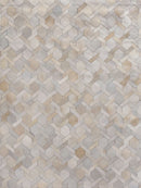 Exquisite Rugs Natural Hide Cowhide Silver Area Rug