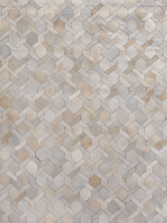 Exquisite Rugs Natural Hide Cowhide Silver Area Rug