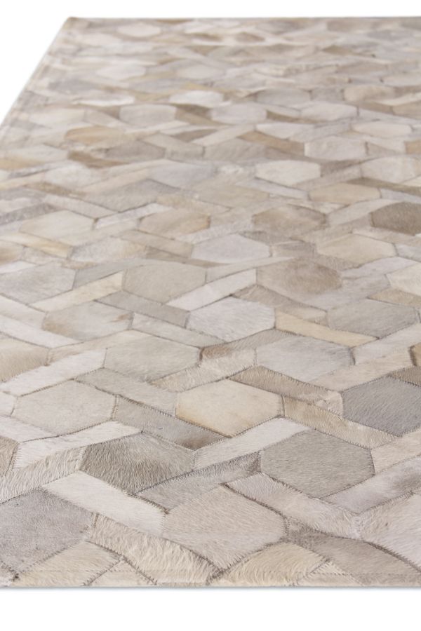 Exquisite Rugs Natural Hide Cowhide Silver Area Rug
