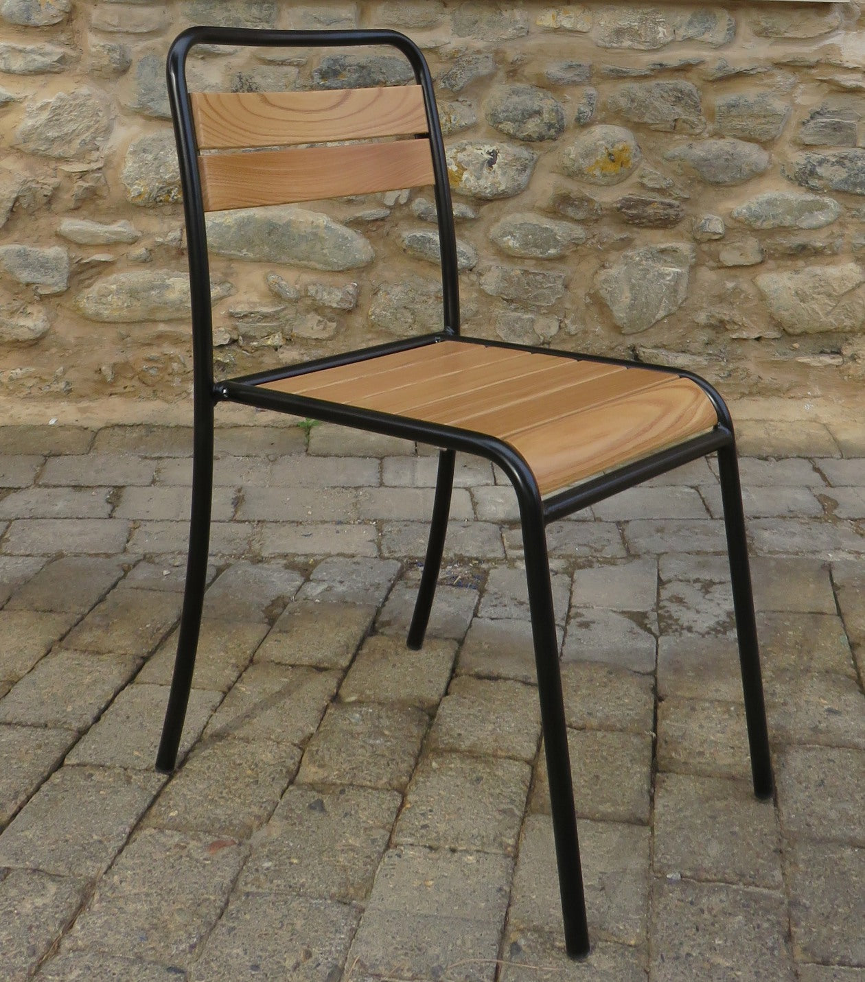 Furniture Designhouse Chelsea  Chairs - Stackable -European Chestnut Wood Clear Coated - Set of Two