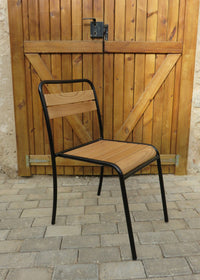 Furniture Designhouse Chelsea  Chairs - Stackable -European Chestnut Wood Clear Coated - Set of Two