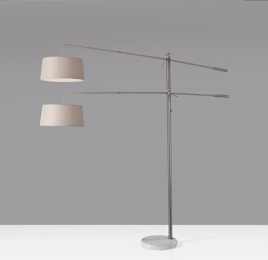 Adesso Manhattan Two-Arm Arc Lamp