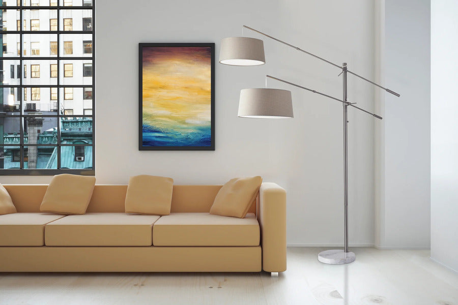 Adesso Manhattan Two-Arm Arc Lamp
