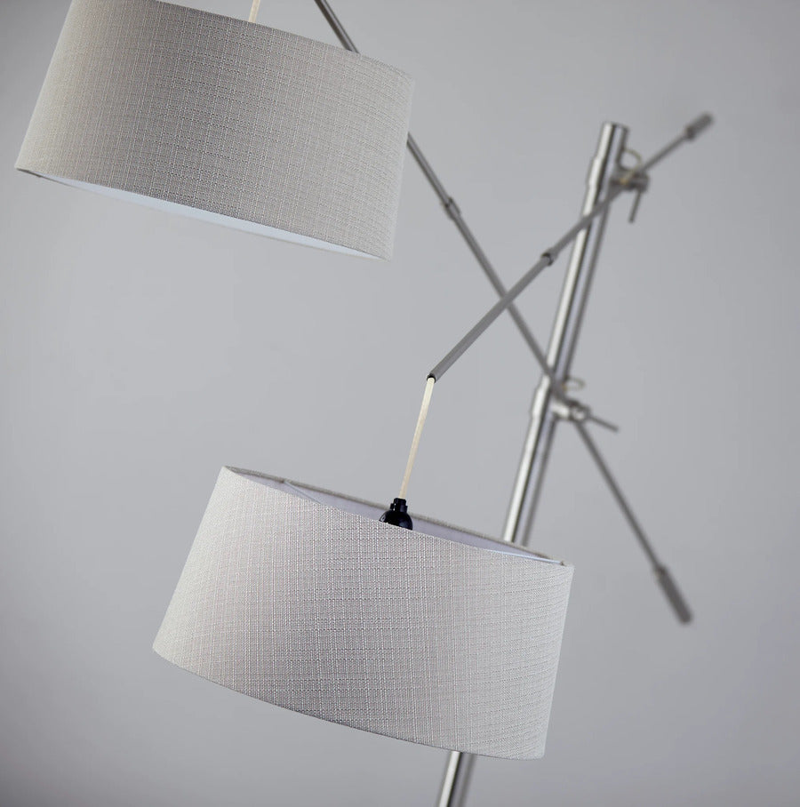 Adesso Manhattan Two-Arm Arc Lamp