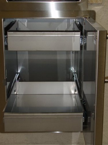 Fire Magic Single Door with Dual Drawers
