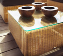 Cane-Line Chester Footstool/Coffee Table