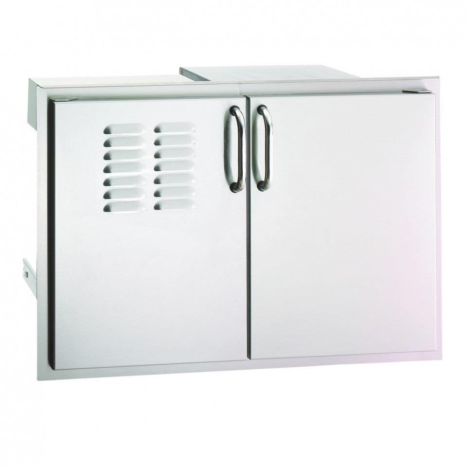 Fire Magic Double Access Door with Double Drawers and Tank Tray