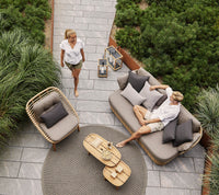 Cane-Line Strington Lounge Chair with Teak Frame