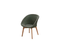 Cane-Line Peacock Chair with Teak Legs