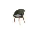 Cane-Line Peacock Chair with Teak Legs