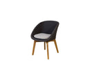 Cane-Line Peacock Chair with Teak Legs