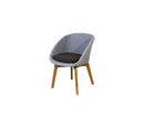 Cane-Line Peacock Chair with Teak Legs