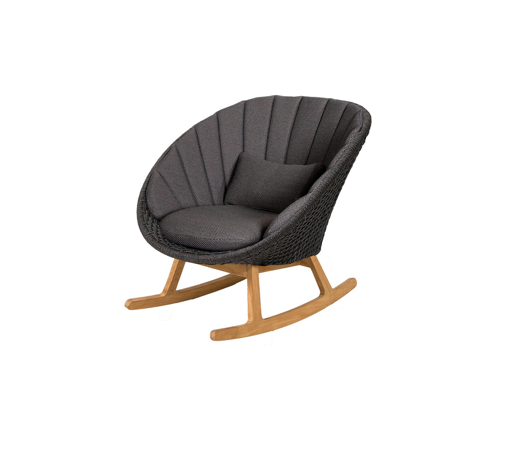 Cane-Line Peacock Rocking Chair with Teak Legs