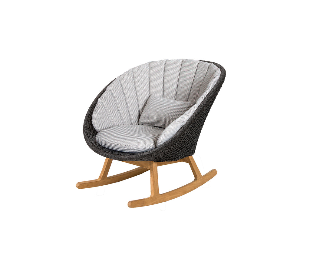 Cane-Line Peacock Rocking Chair with Teak Legs