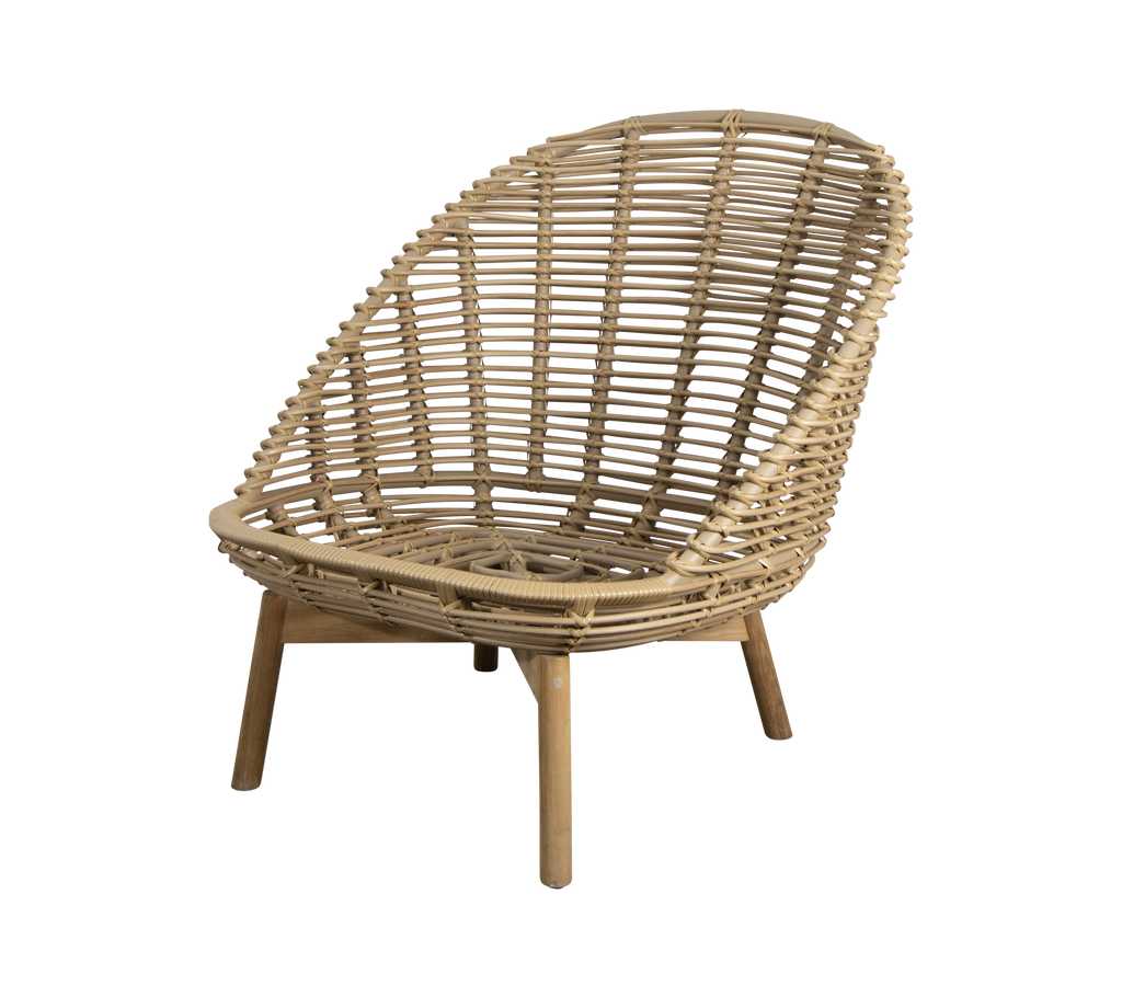 Cane-Line Hive Lounge Chair with Teak Legs