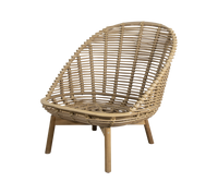 Cane-Line Hive Lounge Chair with Teak Legs