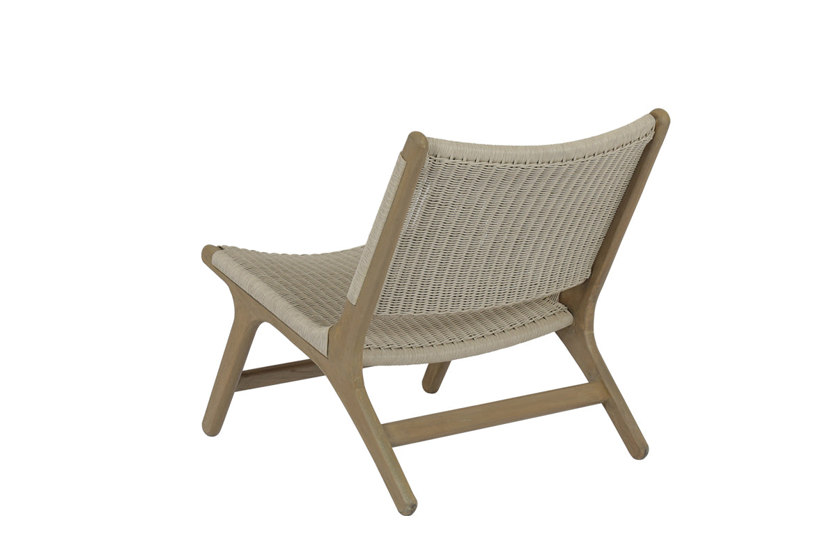 Sunset West Coastal Teak Cushionless Accent Chair