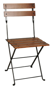 Furniture Designhouse Five Piece Dining Set with 28" Square Powder Coated Steel Top with Two Madeliine Side Chairs