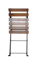 Furniture Designhouse Five Piece Dining Set with  28" Square Steel Top Table and Four Madeline Folding Chairs