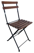 Furniture Designhouse Dijon Folding  Chair - Stackable -European Chestnut Wood Clear Coated Slats - Set of Two