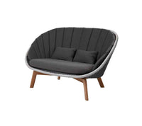 Cane-Line Peacock 2-Seater Sofa with Teak Legs - Cane-Line Weave