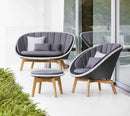Cane-Line Peacock 2-Seater Sofa with Teak Legs - Cane-Line Weave