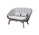Cane-Line Peacock 2-Seater Sofa with Teak Legs - Cane-Line Weave