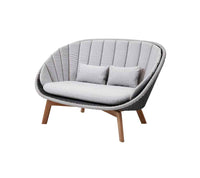 Cane-Line Peacock 2-Seater Sofa with Teak Legs - Cane-Line Weave