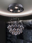 Zuo Modern Pollow Ceiling Lamp Chrome