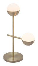 Zuo Modern Waterloo Table Lamp White And Bronze